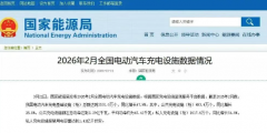 2026年2月全国电动汽车充电设施数据情况