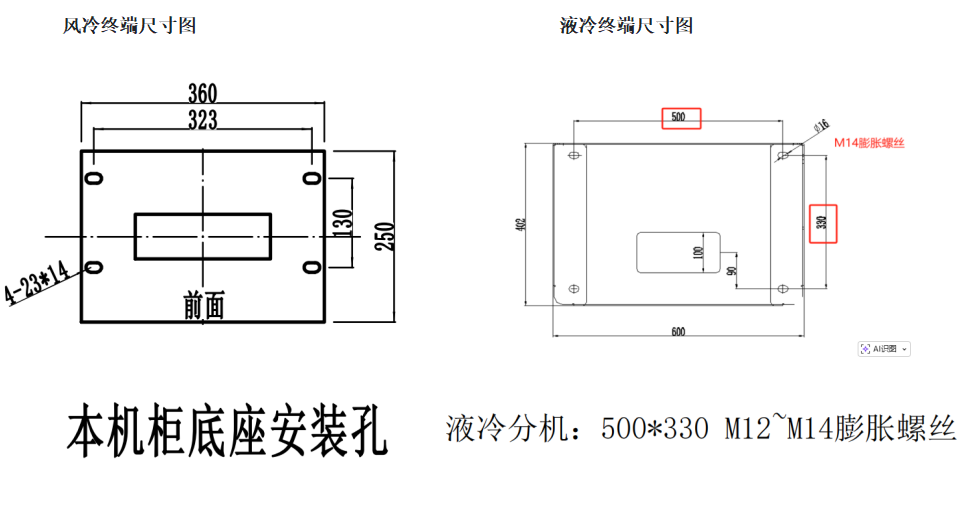  终端尺寸图 